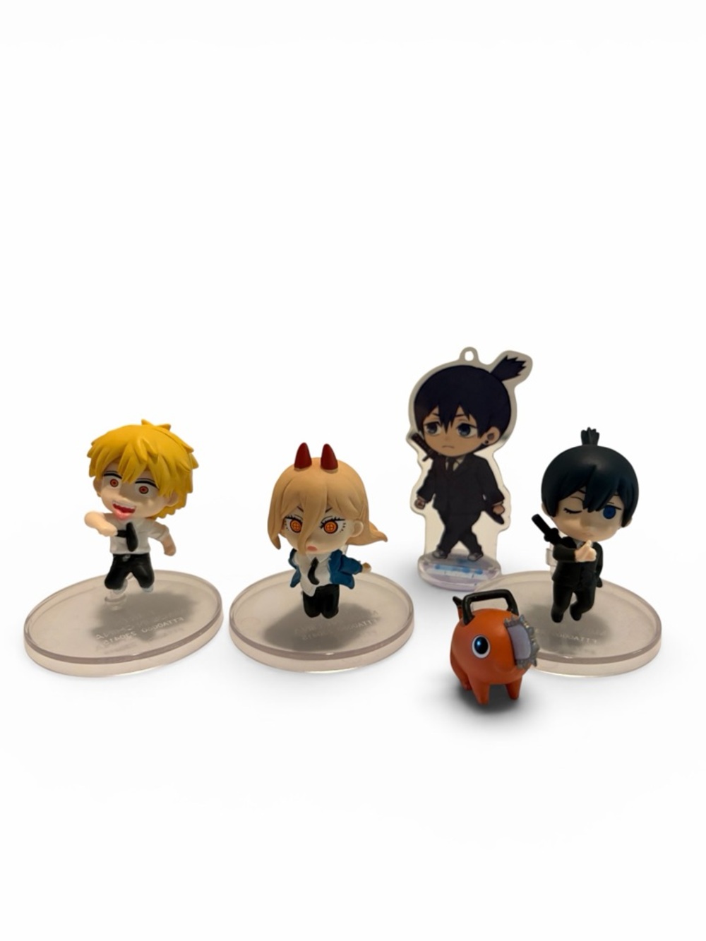 Chainsaw Man Gashapon Capsule Blind Bag 4 Figures Chibi Style and 1 Acrylic